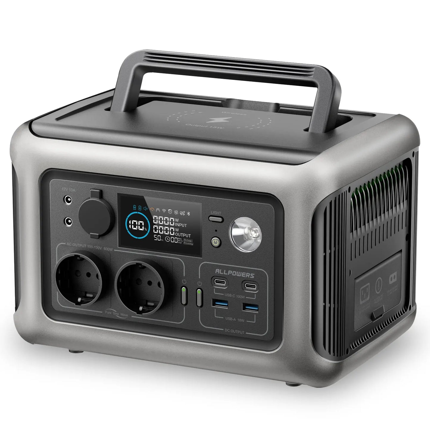 Allpowers R600 Portable Power Station 299Wh LiFePO4 Battery Outdoor