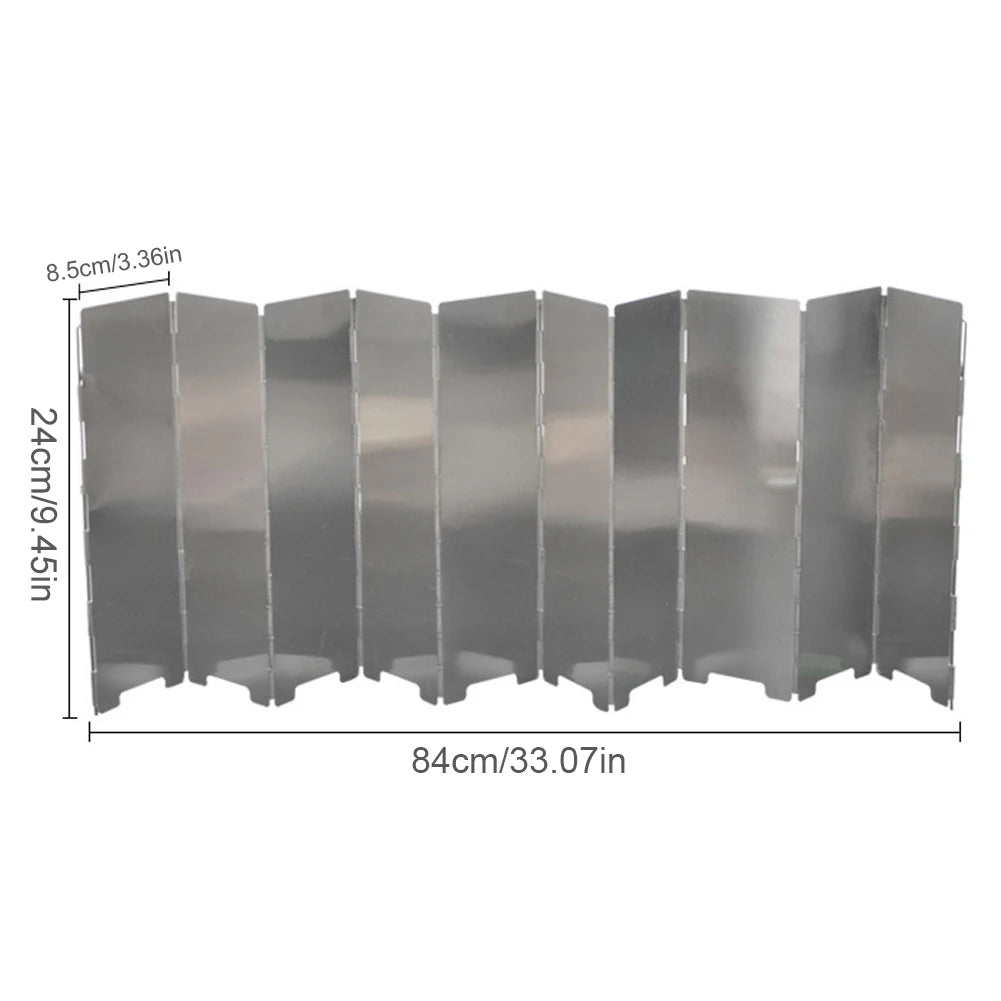 From The Vendor Field Gas Stove Wind Shield Aluminum Foldable