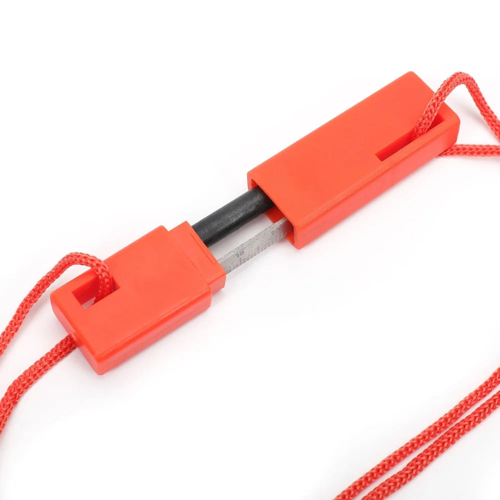 XMSJ Compact Flint Steel Fire Starter With Lanyard Waterproof Camping Survival