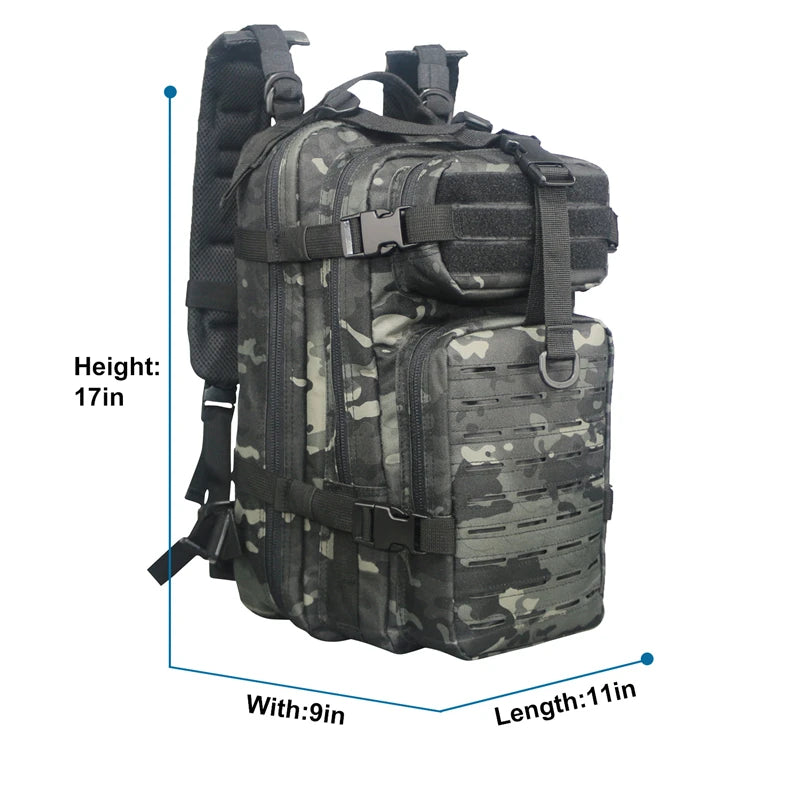 Nylon Military Tactical Backpack For Survival Hiking Camping Travel