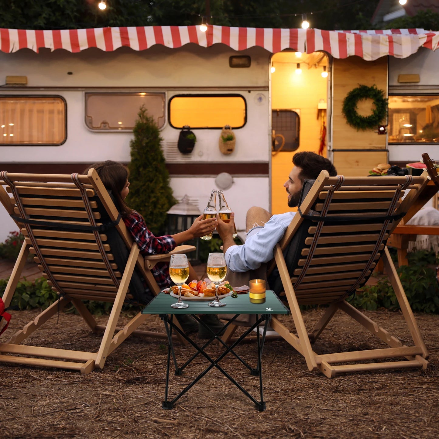 VILLEY Ultralight Portable Camping Side Table Folding Beach Table