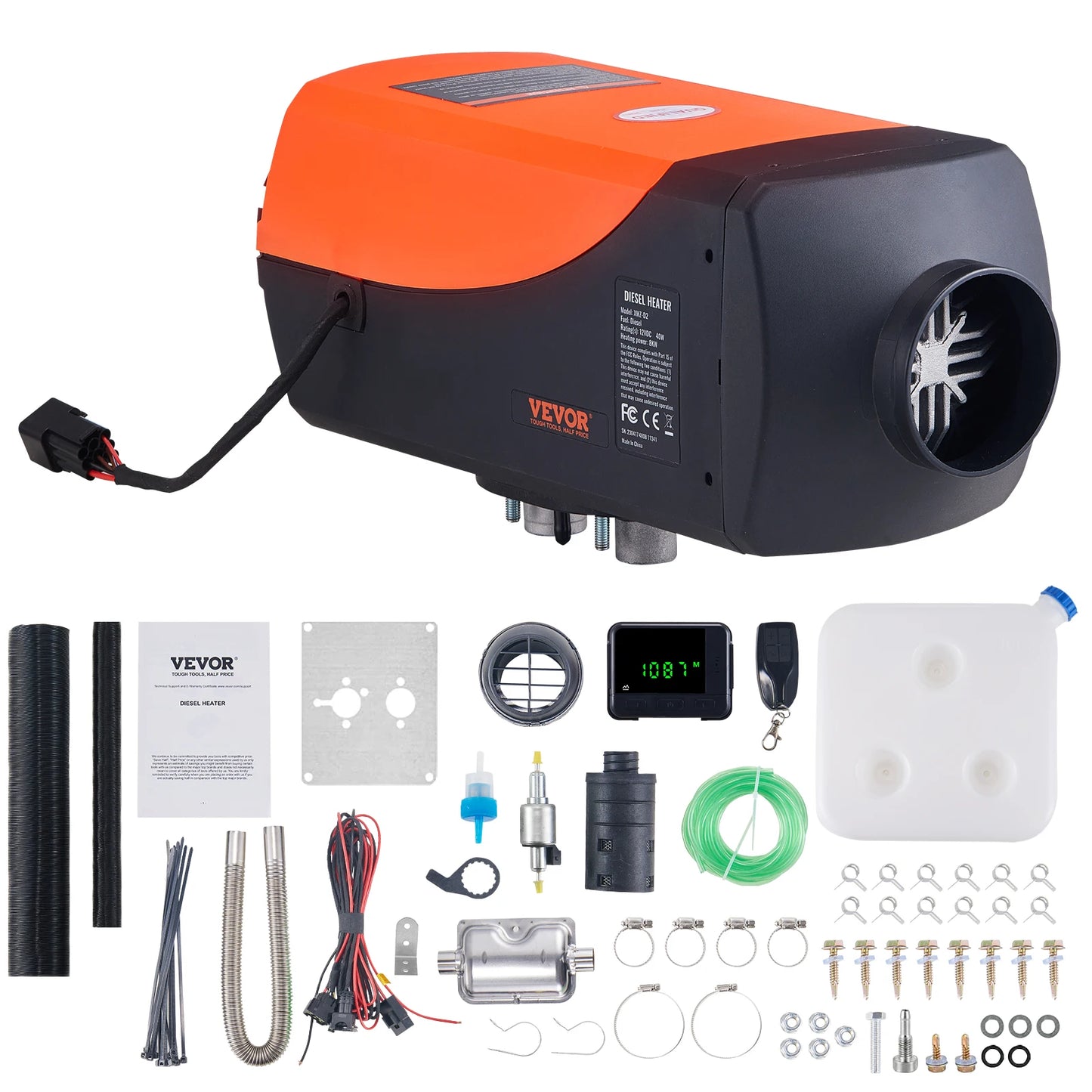 SucceBuy Diesel Air Heater 12V 0.625KW For RV Camper Van