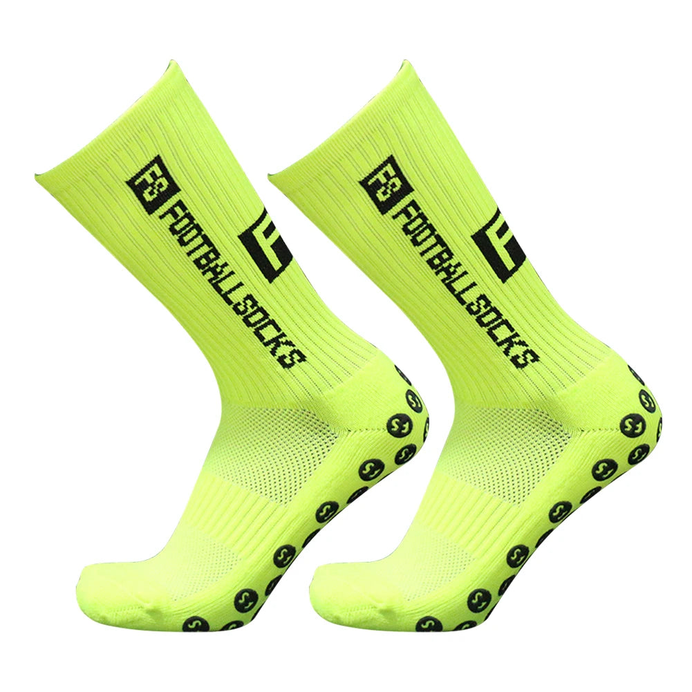 Unisex Non Slip Soccer Socks With Silicone Suction Grips