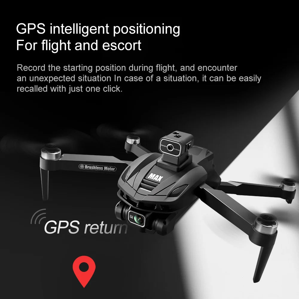 V168 Max Mini Drone With 1080p HD Dual Cameras And 5G WiFi FPV Remote Control