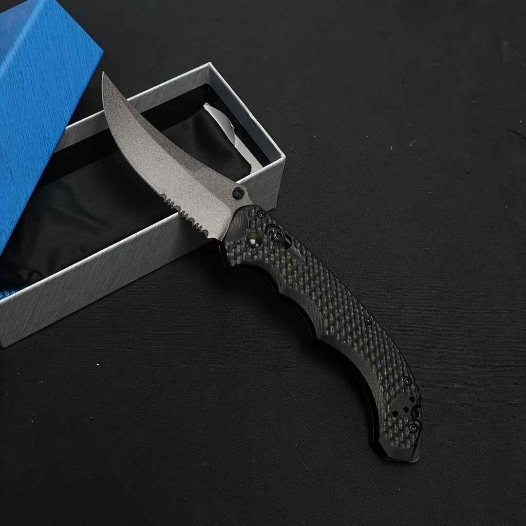 The BM 865 Is A Daily Portable EEDC Folding Knife with A D2 Steel Blade and A G10 Handle and It Is An Outdoor Camping Tool