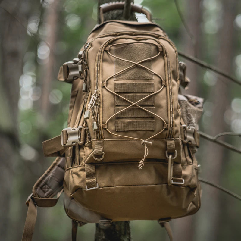 LQARMY Unisex Tactical Backpack Outdoor Hiking Camping Rucksack