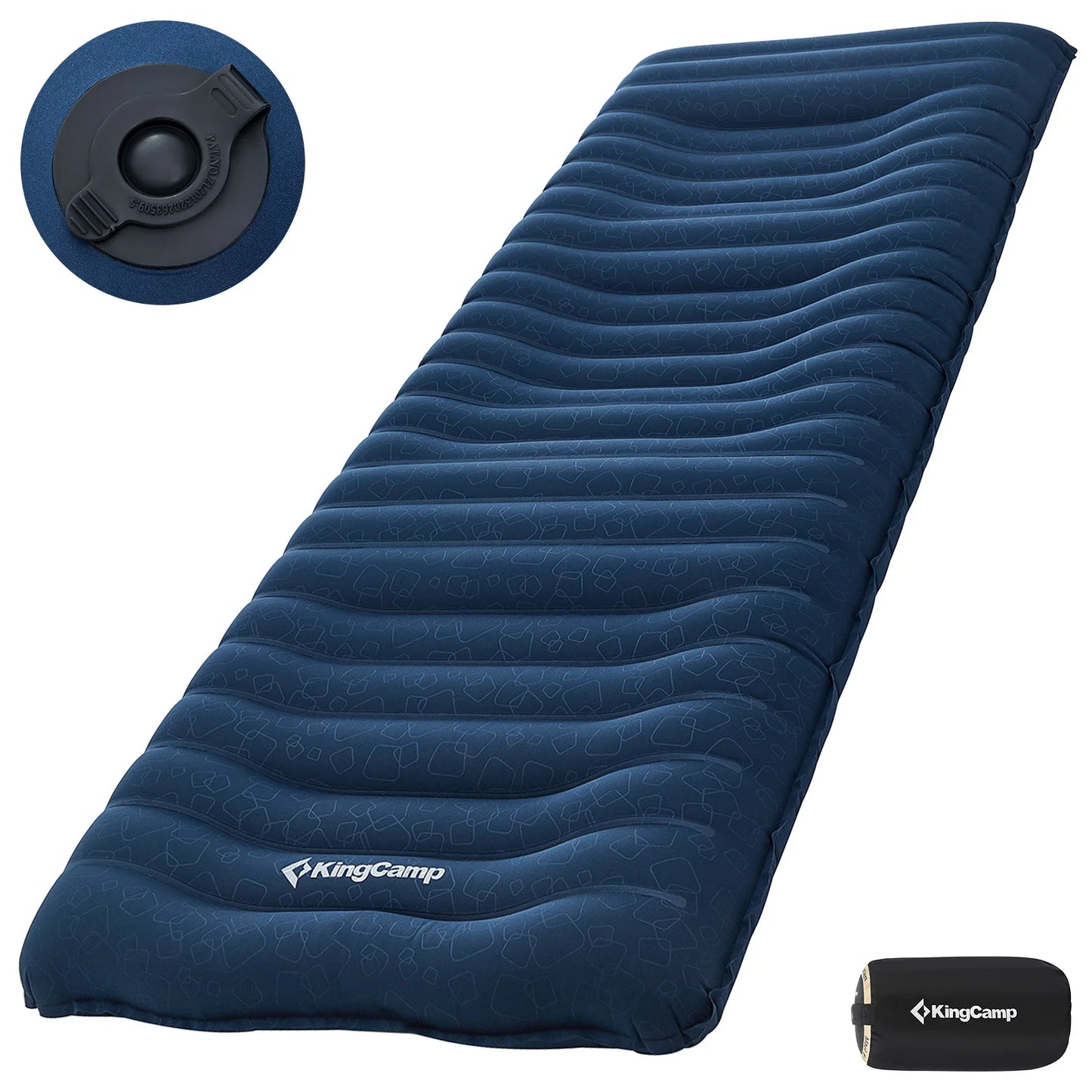 KingCamp Ultralight Inflatable Sleeping Pad For Camping And Hiking Carry Bag