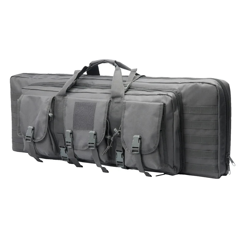 LQARMY Tactical Double Rifle Case With MOLLE Gun Bag