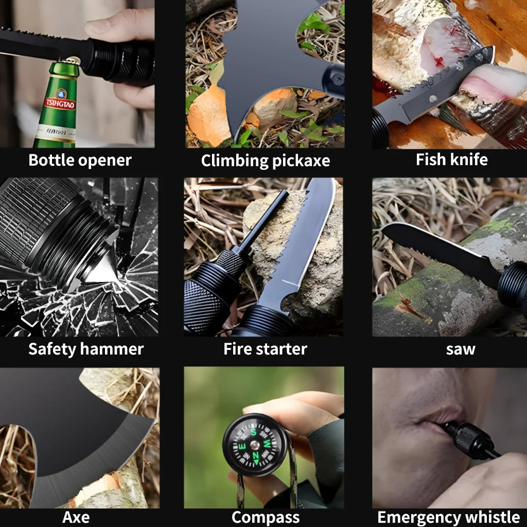 DIY Supplies Camping Foldable Tactical Axe Multifunction Portable Tool