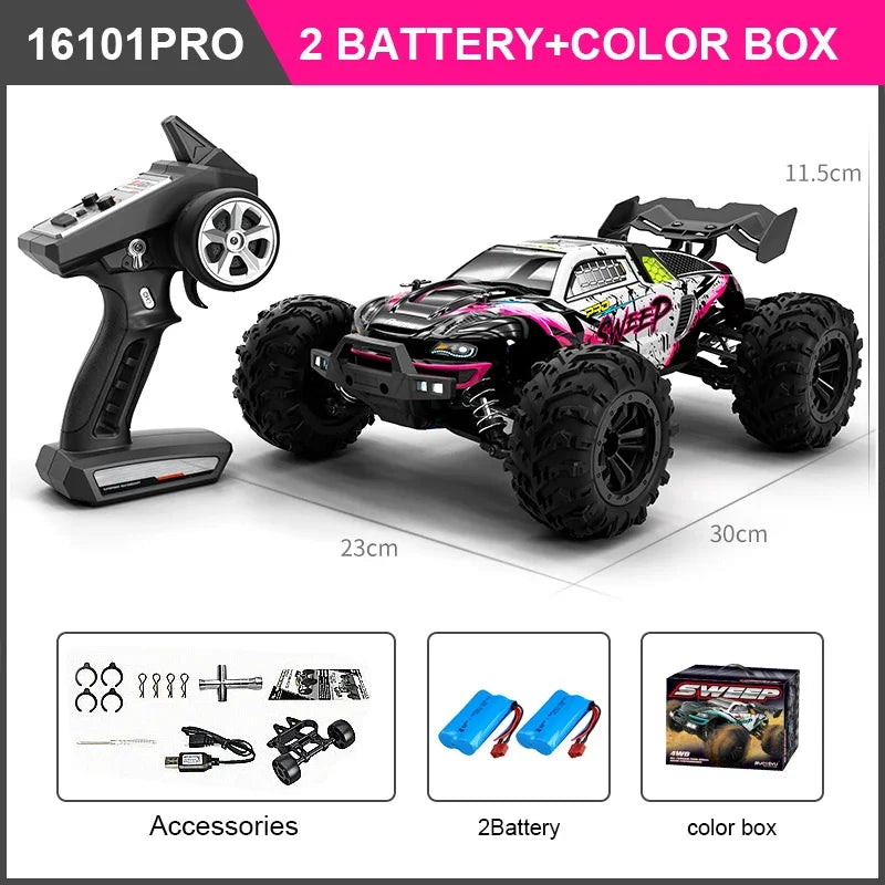 WDSZKMYFCE High Speed 4WD Brushless RC Car Off Road Truck