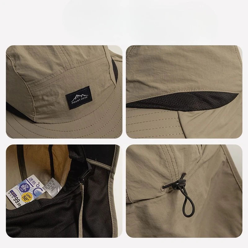 Anti UV Sun Protection Outdoor Fisherman Hat Quick Dry Unisex