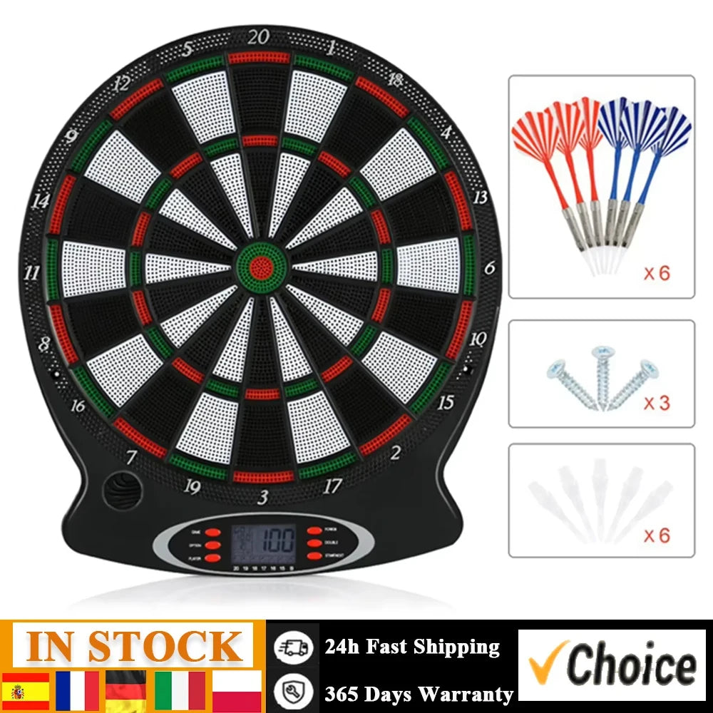 target board electronic  games Professional Electronic Hanging Dartboard LCD Scoring Indicator  Game With Darts