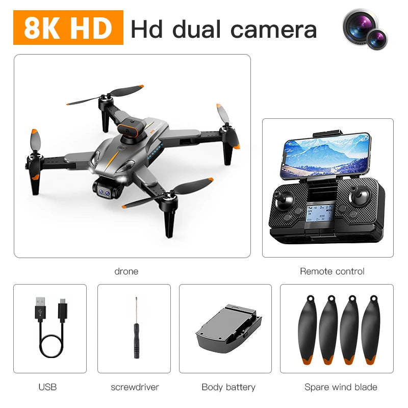 Araso 4K Dual Camera RC Drone With GPS Brushless Motors