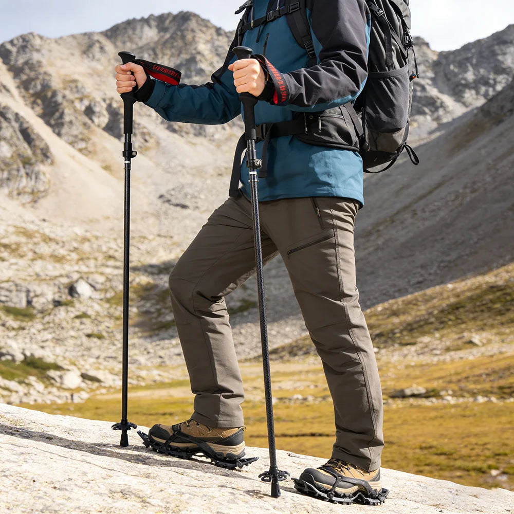 OKHEALING CN Ultralight Carbon Fiber Trekking Poles