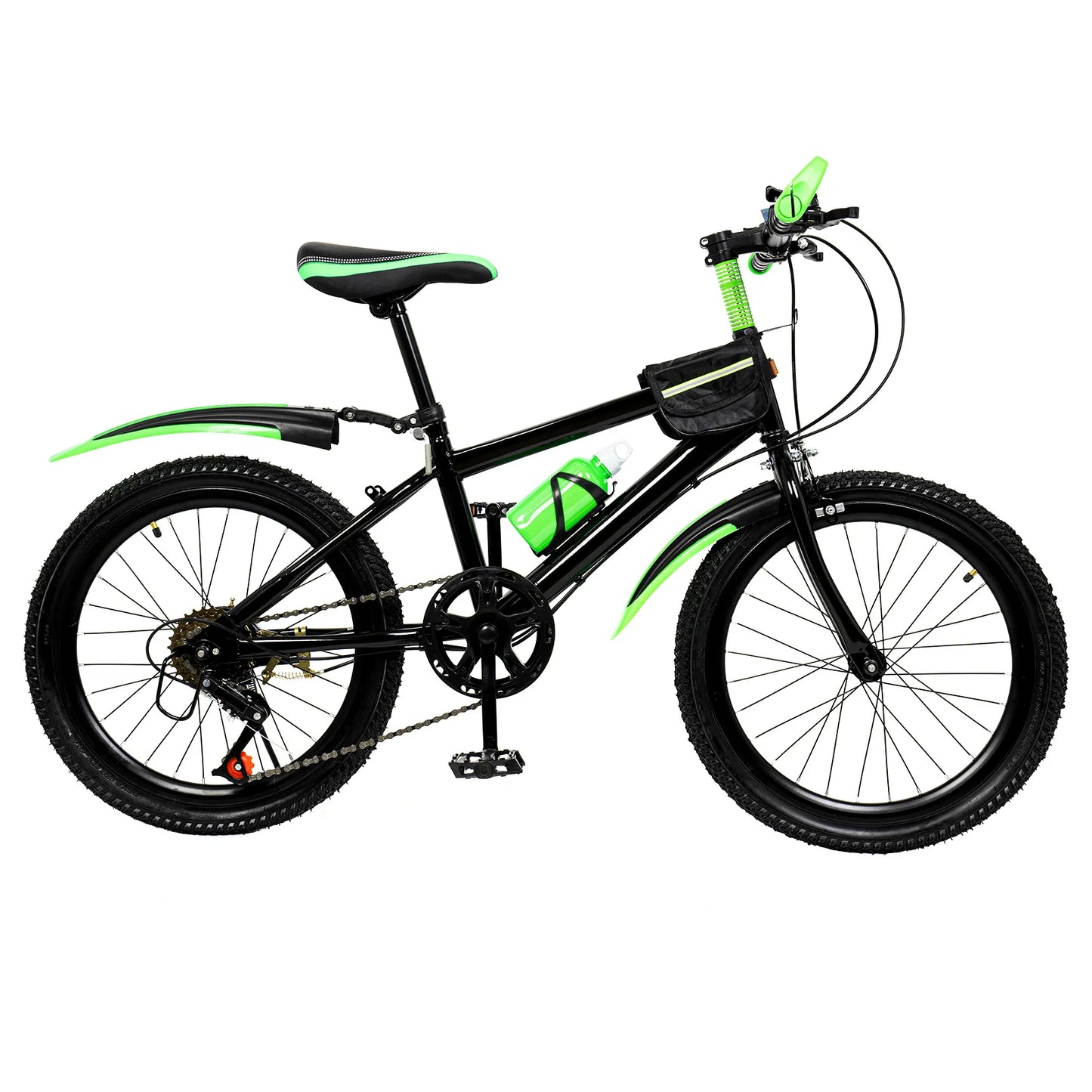 20In 7 Speeds Mountain Bike Adjustable Height Kids Bicycle for Boys, Girls Suit for 130-150cm