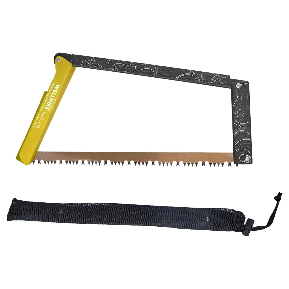 Folding Camping Saw With Storage Bag Aluminum Alloy Hand Saw