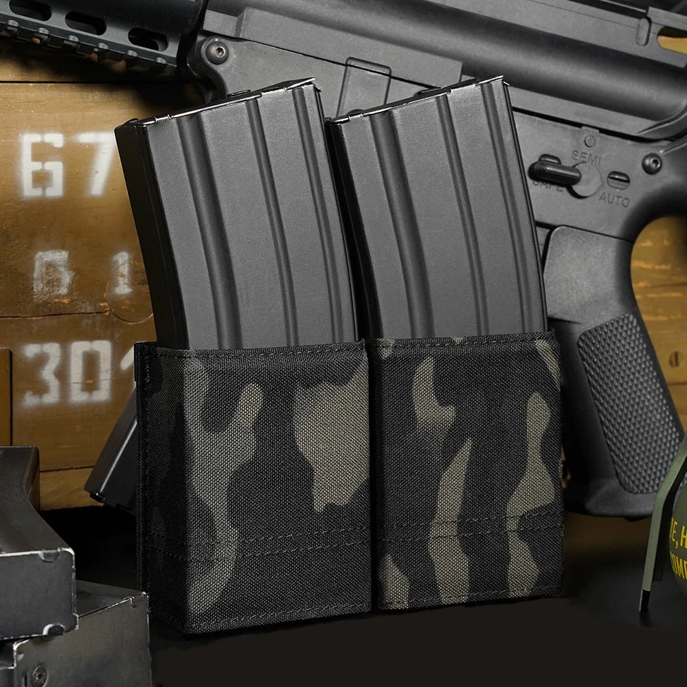 KRYDEX Open Top Double Magazine Pouch MOLLE Carrier For M4