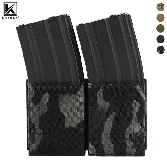 KRYDEX Open Top Double Magazine Pouch MOLLE Carrier For M4