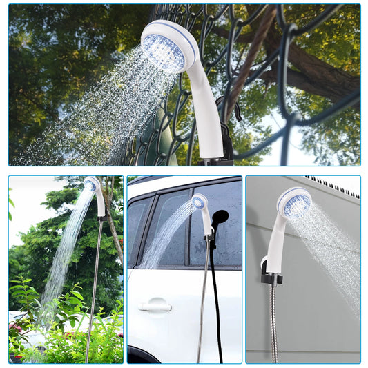 Rechargeable Portable Camping Shower Pump USB Outdoor Use