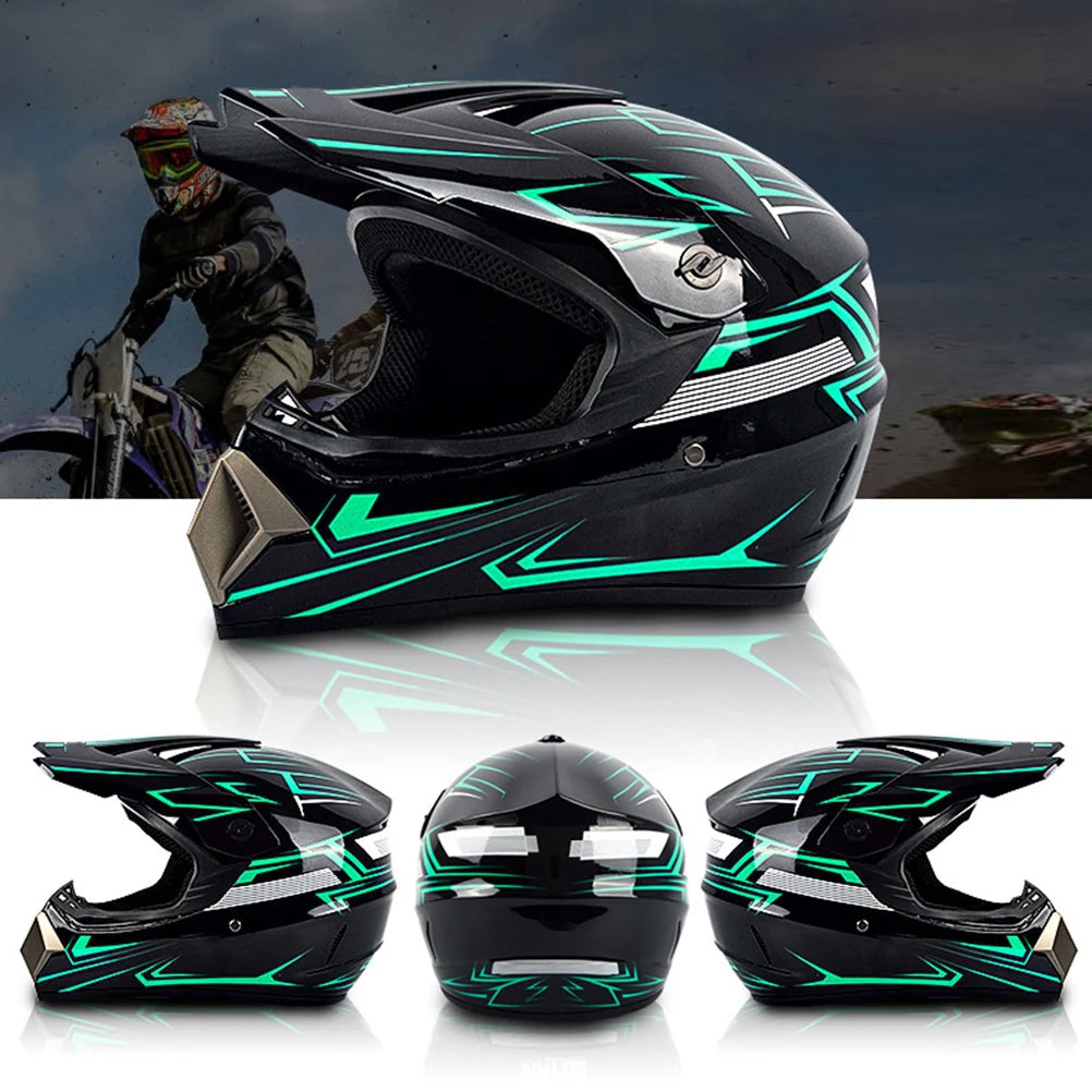 Motorcycle Full Face Helmet  Motocross Helmet  Resistant ABS Engineering Plastic for Adult for Cross Country