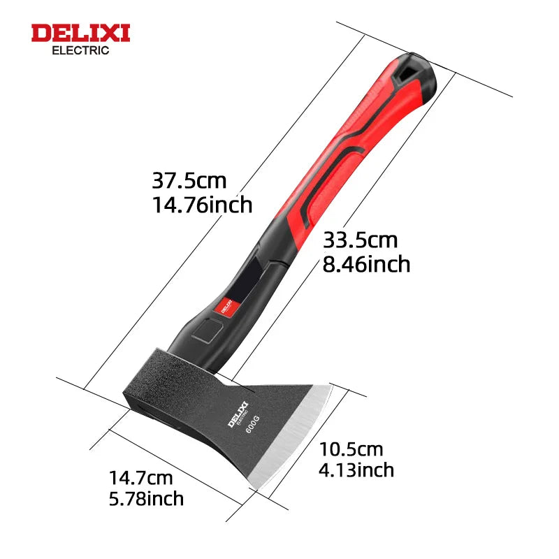 DELIXI ELECTRIC Chopping Axe With Blade Cover And Non Slip