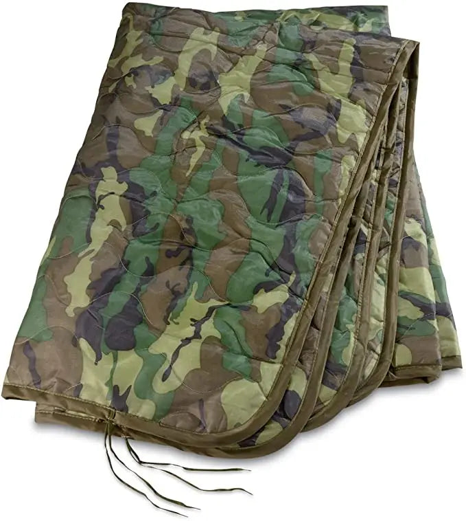 LQARMY Tactical Poncho Liner Woobie Quilted Blanket for Camping