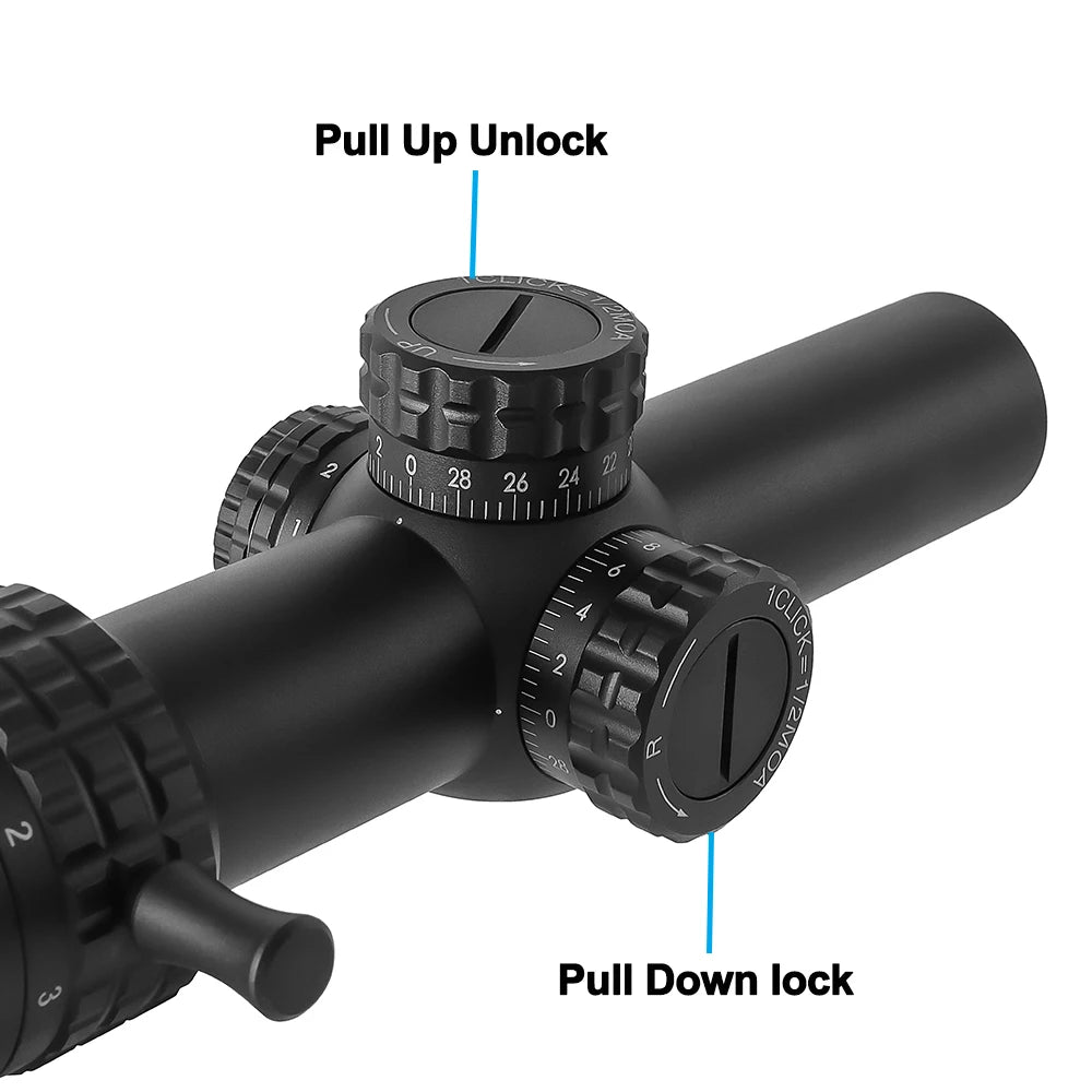 Bestsight 1to5x24 Tactical Rifle Scope With Illuminated Reticle AR15