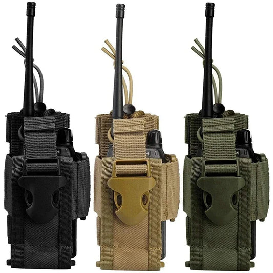 Nylon Molle Walkie Talkie Pouch Radio Holder Waist Pack