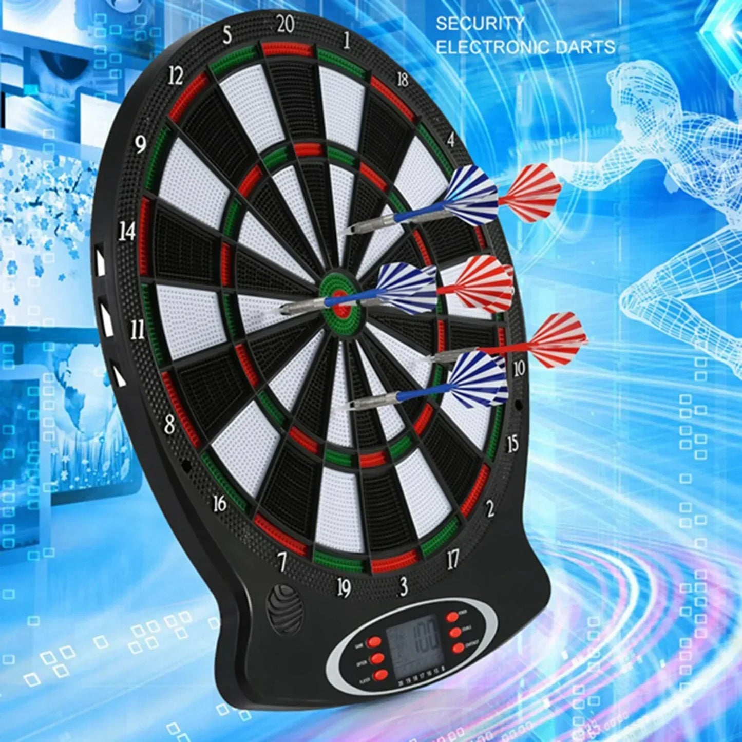 target board electronic  games Professional Electronic Hanging Dartboard LCD Scoring Indicator  Game With Darts