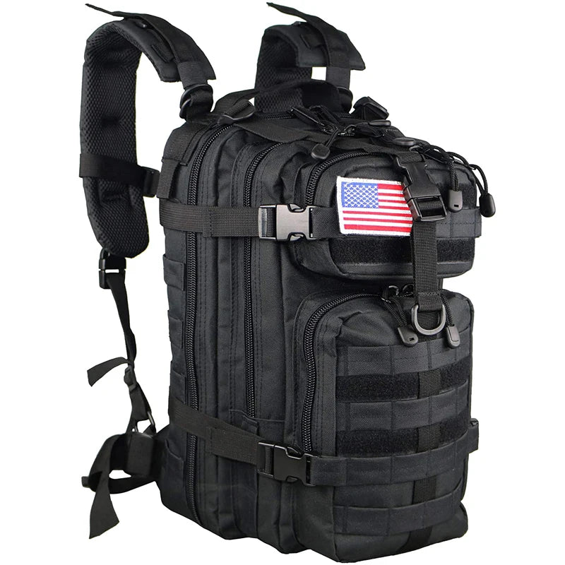 LQARMY Molle Tactical Backpack Rucksack For Hiking Camping Travel