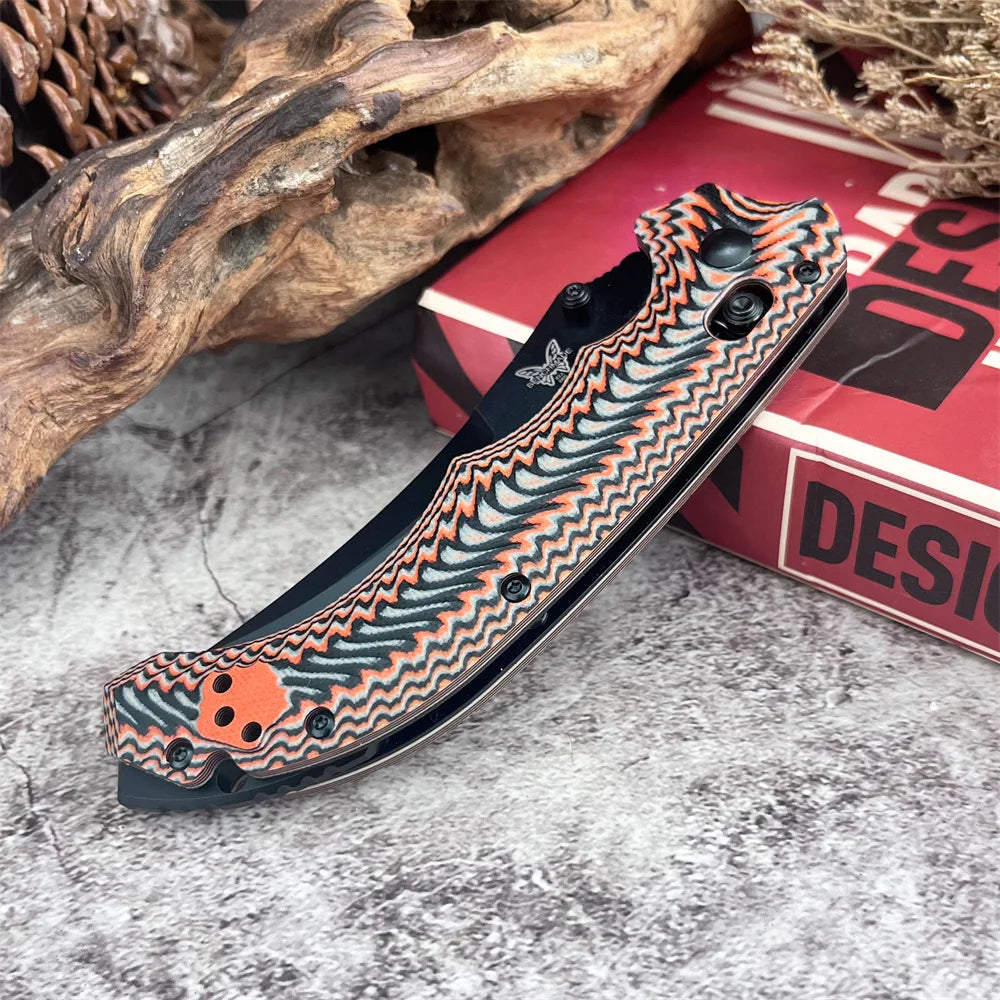 The BM 865 Is A Daily Portable EEDC Folding Knife with A D2 Steel Blade and A G10 Handle and It Is An Outdoor Camping Tool