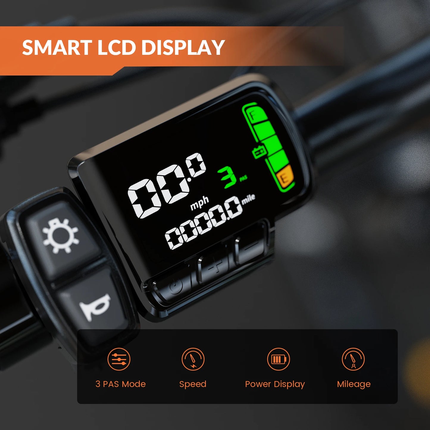5TH WHEEL AB17 Electric Bike 700W Motor 23 MPH LCD