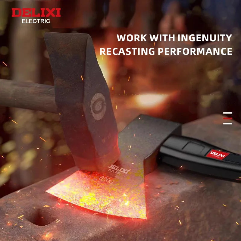 DELIXI ELECTRIC Chopping Axe With Blade Cover And Non Slip