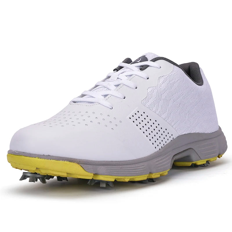 Lenox Men's Golf Shoes Spiked Anti Slip Walking Footwear