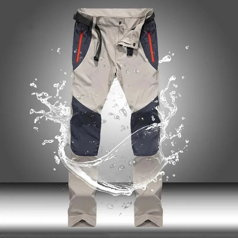 Tactical Waterproof Cargo Pants for Men Quick Dry Outdoor Trousers