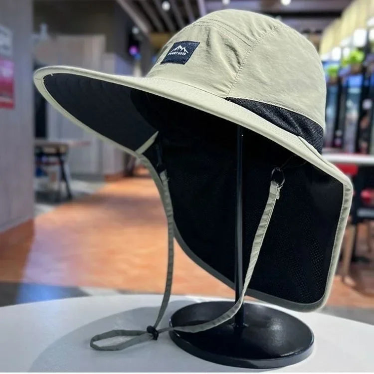 Anti UV Sun Protection Outdoor Fisherman Hat Quick Dry Unisex