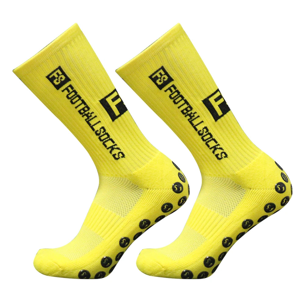 Unisex Non Slip Soccer Socks With Silicone Suction Grips