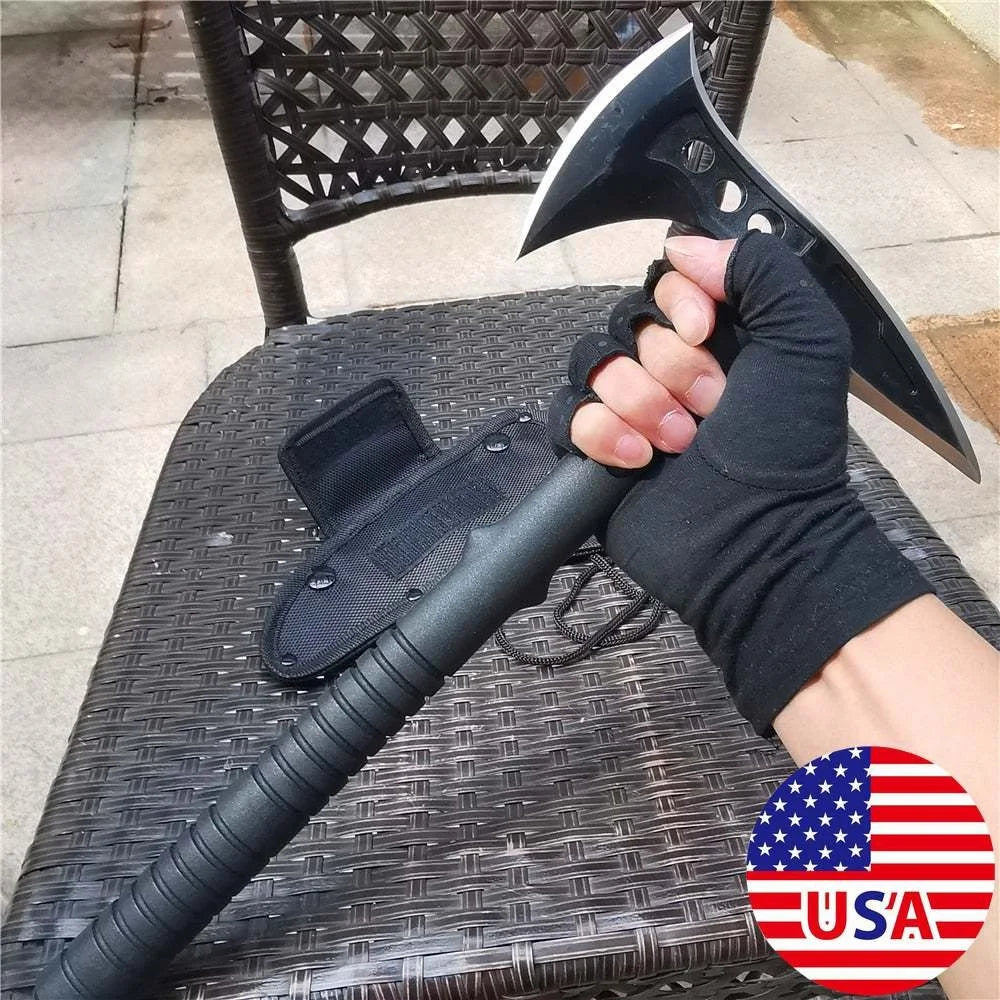 Survival Tomahawk Tactical Fixed Blade Hatchet For Camping And Hunting