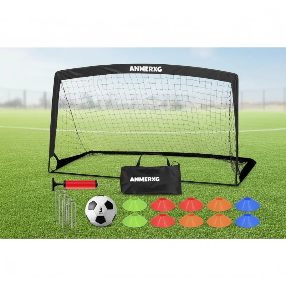 From The Vendor Field Kids Soccer Goal Set Foldable Pump