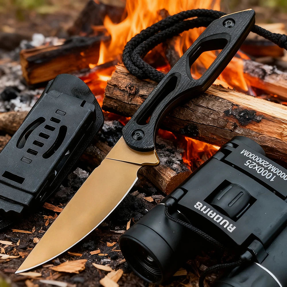 DIY Supplies Tactical Survival Rescue EDC Knife With G10 Handle