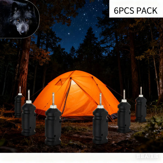 6-Pack Perimeter Trip Wire Alarm with Kevlar Cord Bear Deterrent for Camping Survival & Home Defense