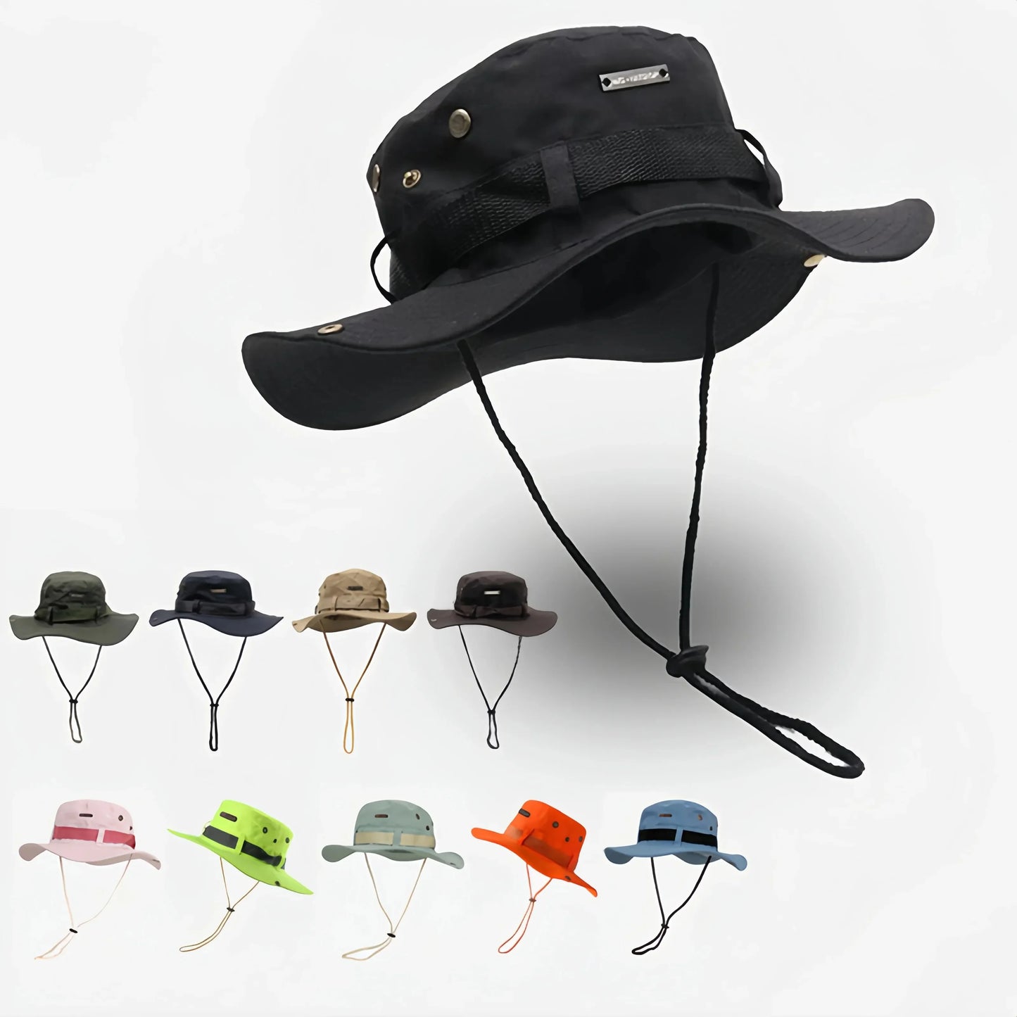 Men's Summer Fisherman Bucket Hat Outdoor Sunshade Panama Style
