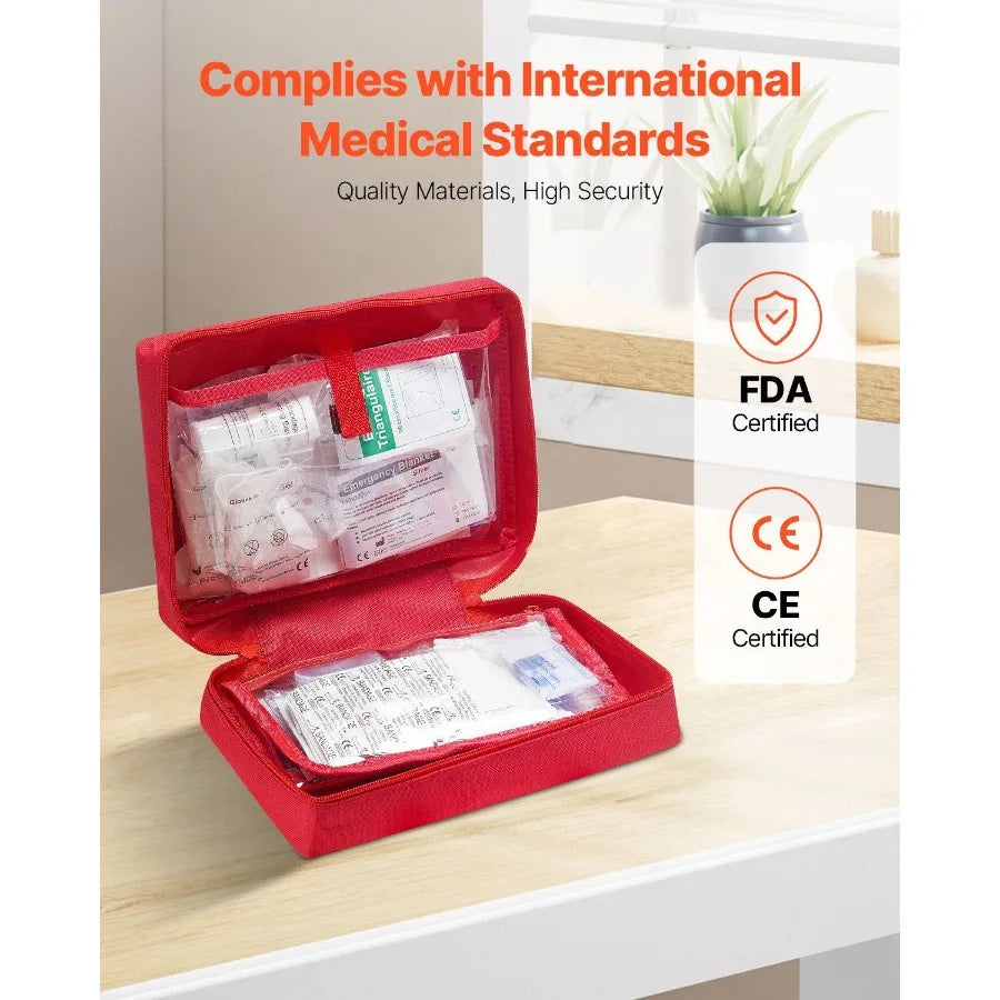 First Aid Kit 420-Piece Medical Supplies for Home and Car