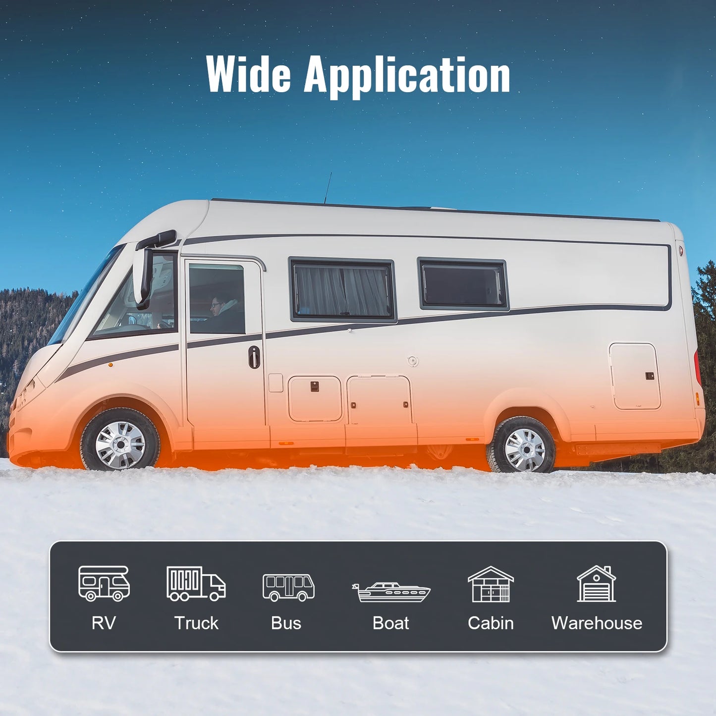 SucceBuy Diesel Air Heater 12V 0.625KW For RV Camper Van