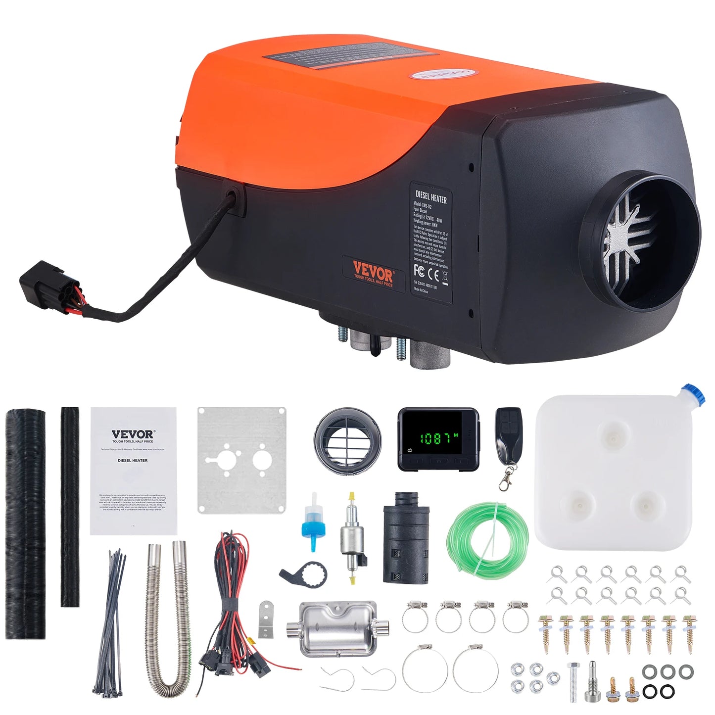 SucceBuy Diesel Air Heater 12V 0.625KW For RV Camper Van