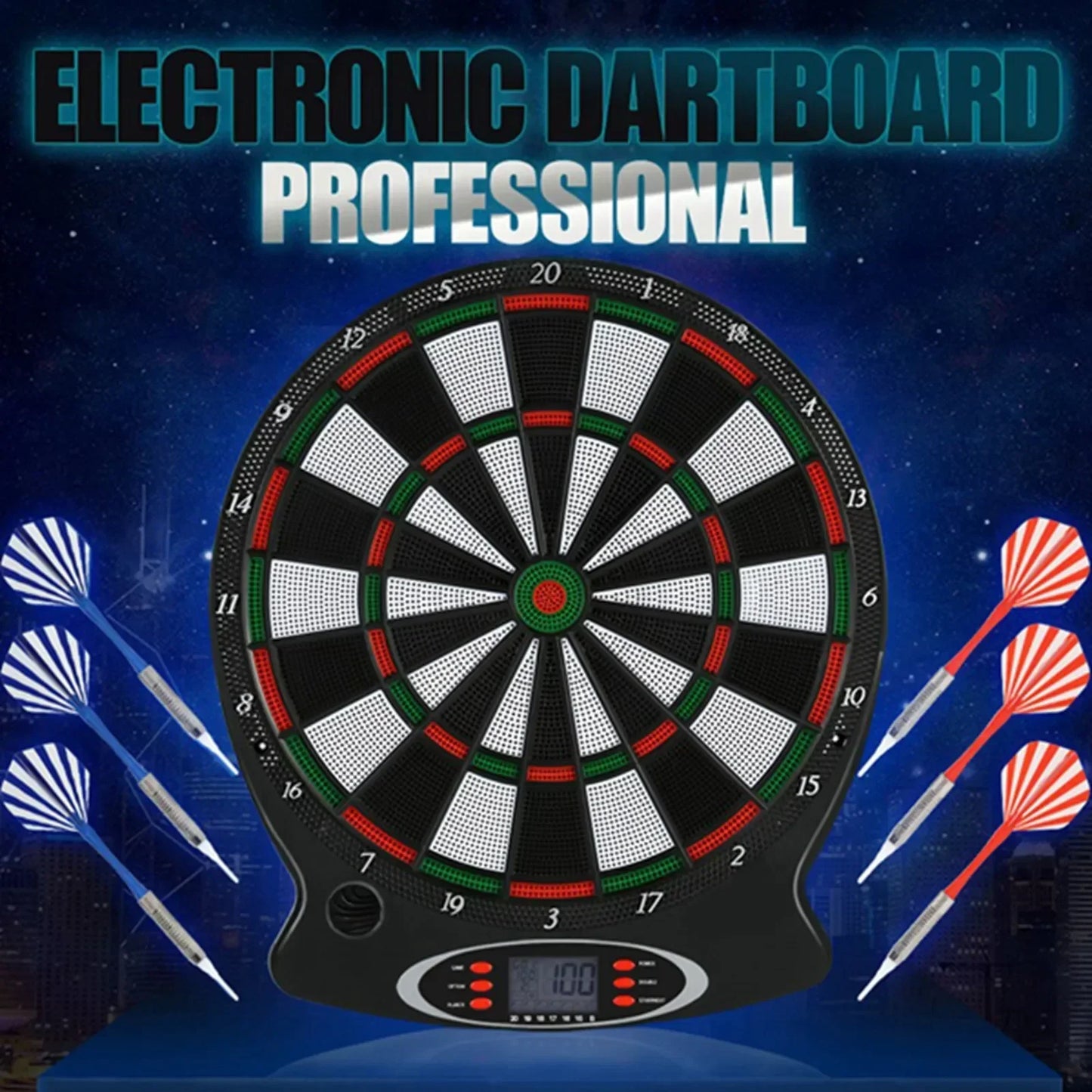 target board electronic  games Professional Electronic Hanging Dartboard LCD Scoring Indicator  Game With Darts