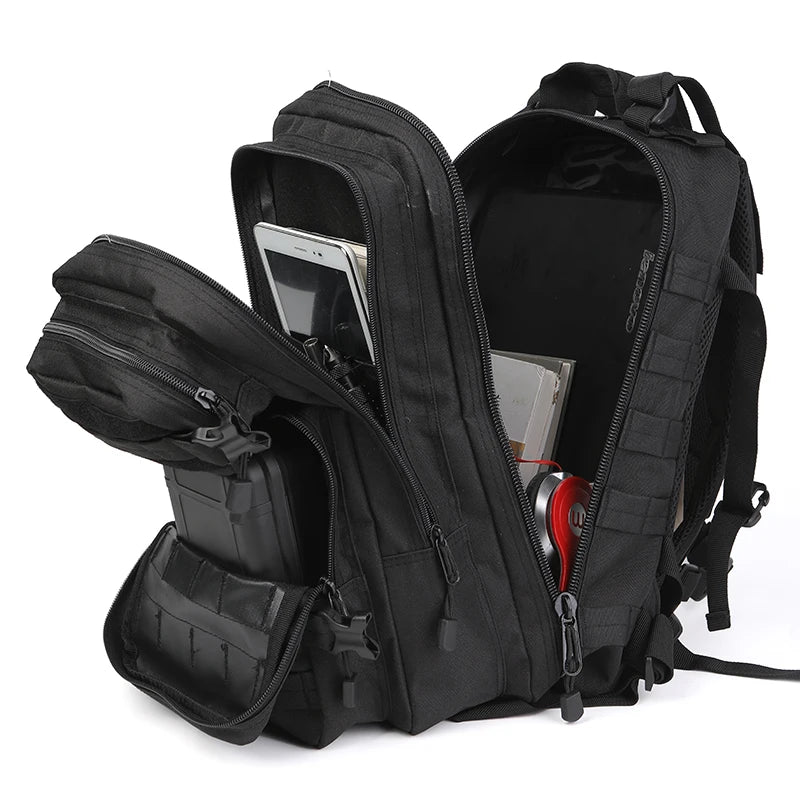 LQARMY Molle Tactical Backpack Rucksack For Hiking Camping Travel