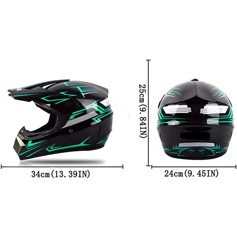 Motorcycle Full Face Helmet  Motocross Helmet  Resistant ABS Engineering Plastic for Adult for Cross Country