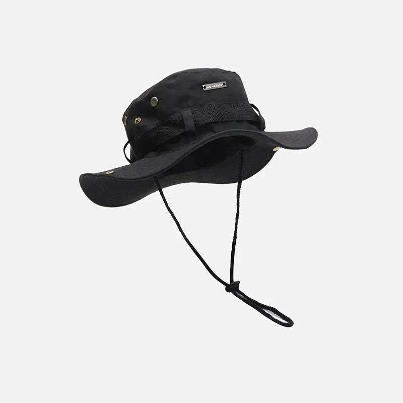 Men's Summer Fisherman Bucket Hat Outdoor Sunshade Panama Style