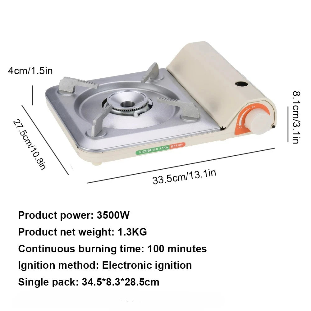 None Portable Gas Stove With Automatic Ignition For Camping